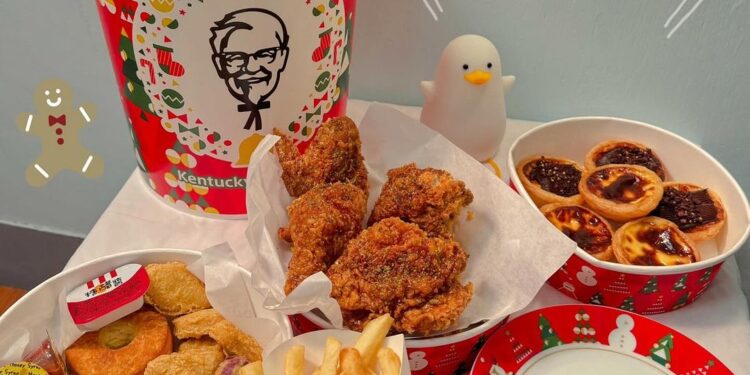 KFC肯德基 聖誕巨大桶 食記|聖誕趴就靠這一桶!