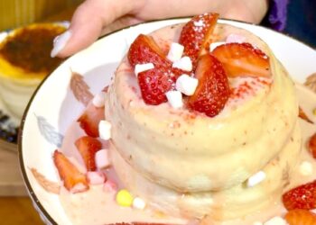 王子神谷日式厚鬆餅 菜單&評價｜滿滿草莓舒芙蕾｜大同區特色美食推薦